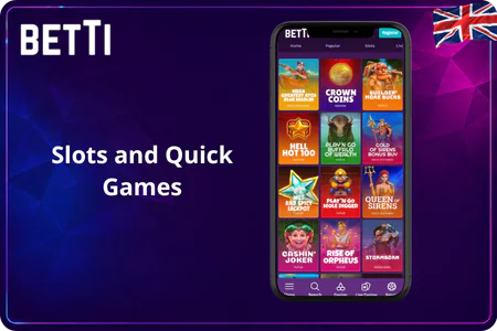 Slots and Quick Games Betti Casino